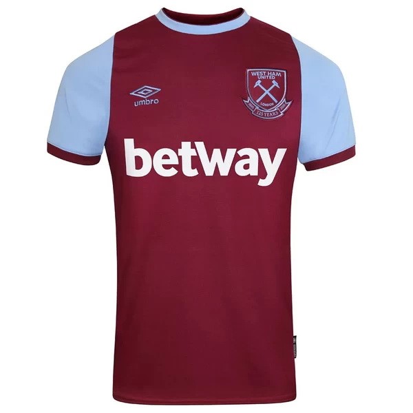 Thailand Trikot West Ham United Heim 2020-21 Rote Fussballtrikots Günstig